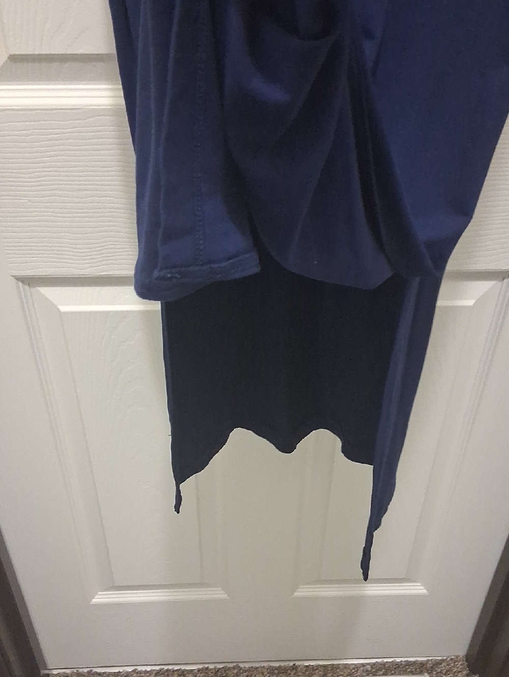 Navy Blue Sleevless Maxi Dress - Picture 3 of 4
